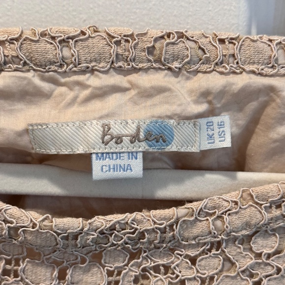 Woman's Embroidered Beige Top, Size 16, Boden - Picture 8 of 11